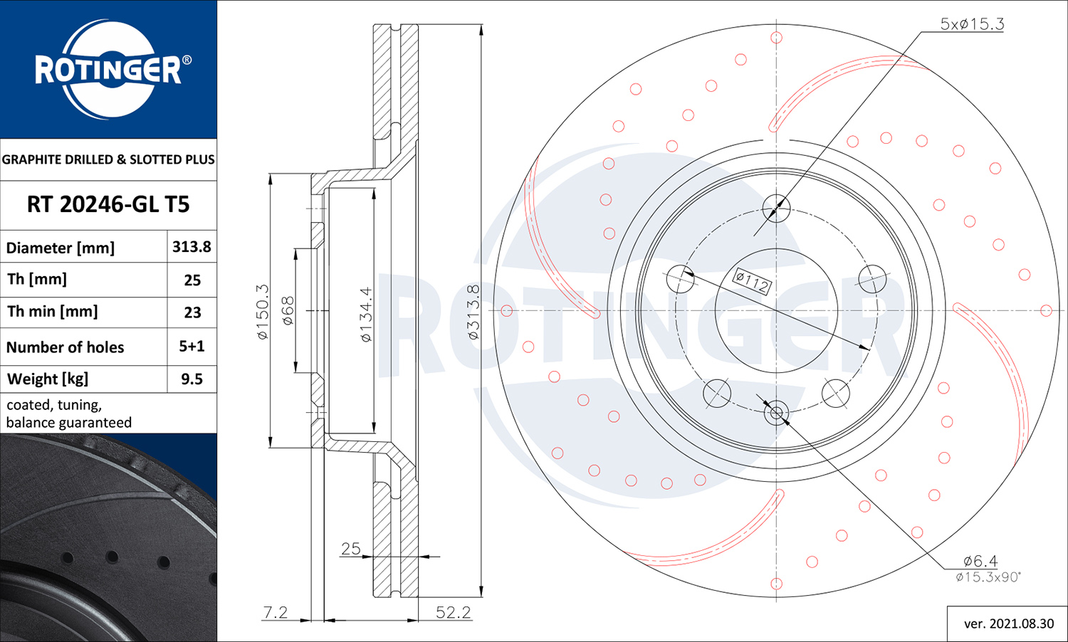 ROTINGER 258 786 RT 20246-GL T5 - Alkatrész